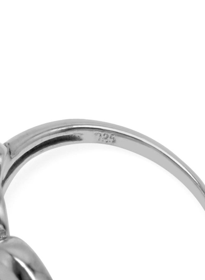 Silvershake 8X6mm Natural Oval Shape Moonstone 925 Sterling Silver Victorian Style Ring Size 8.5 - Image 4