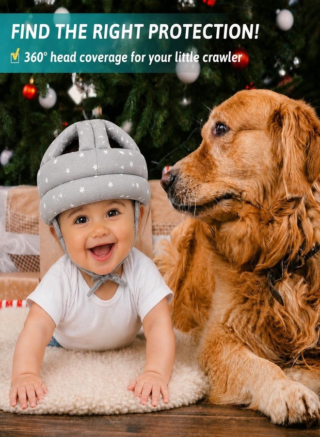 Prishio Baby Head Safety Helmet for Crawling & Walking | Soft Cushion Head Protector for Infants (6 Months–2 Years) | Adjustable Toddler Safety Helmet with Breathable Cotton & Shockproof Protection - Image 2