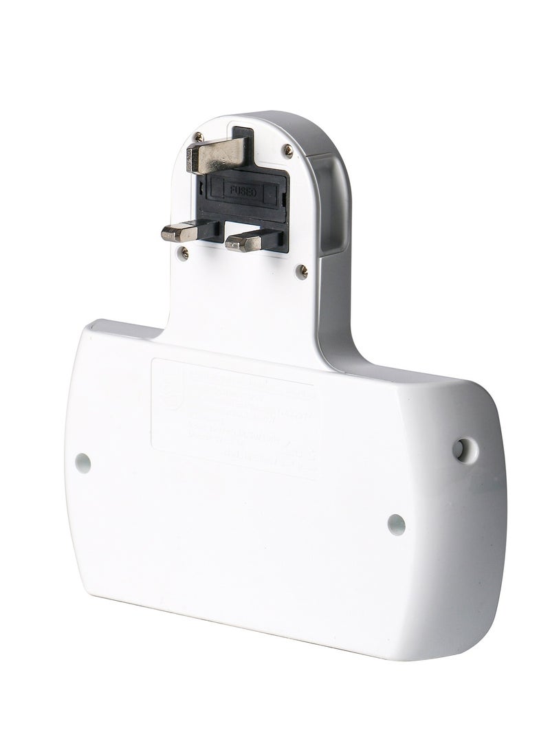 Philips 13A Adapter with Individual Switch With 2USB port - Image 2