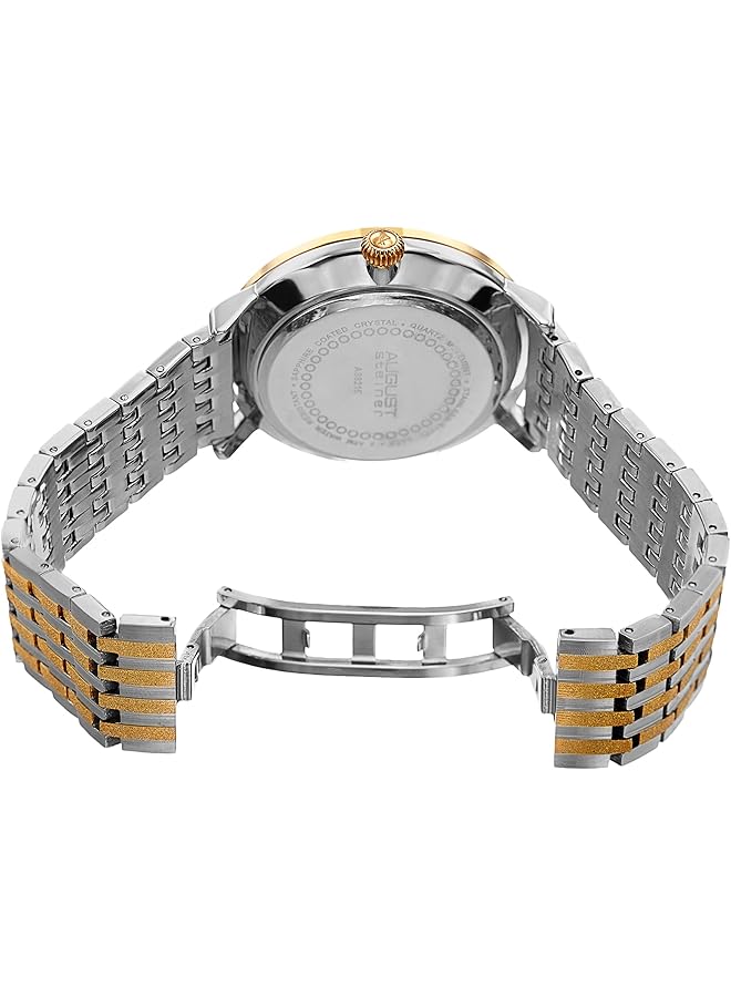 August Steiner Mens Quartz Watch Analog Display And Stainless Steel Strap - Image 4