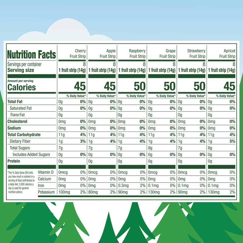 Black Forest, Stretch Island, Fruit Strips, Cherry, Apple, Raspberry, Grape, Strawberry, and Apricot, Zero Grams Added Sugar Non-GMO, 48 ct - Image 5