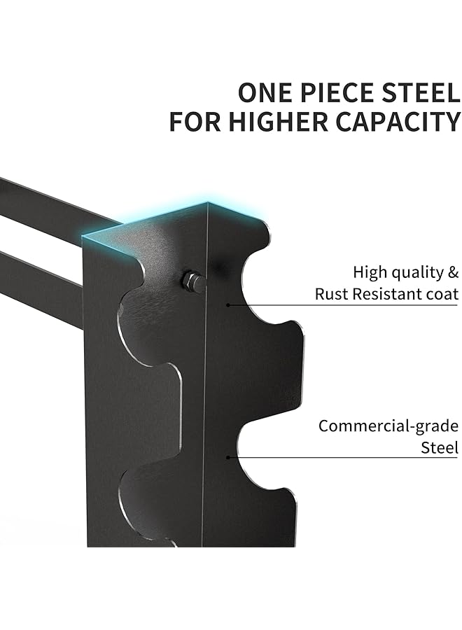 PROIRON Heavy Duty Dumbbell Rack Weight Rack for Dumbbells Kettlebells Home Gym Storage Multi layer Weights Stand Holder (Rack Only) - Image 2