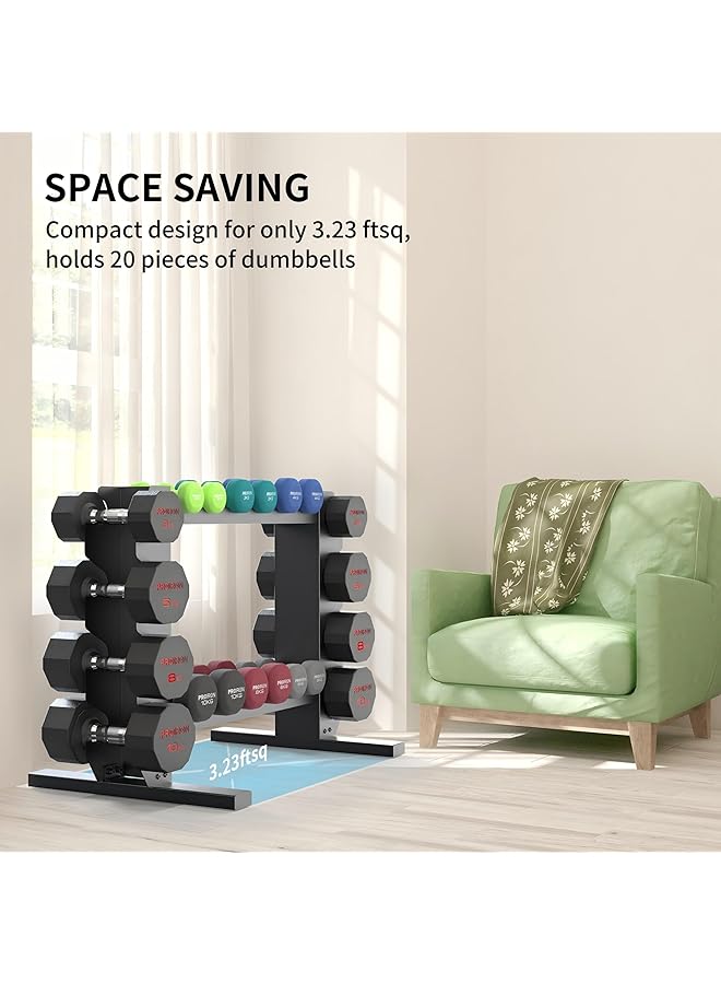 PROIRON Heavy Duty Dumbbell Rack Weight Rack for Dumbbells Kettlebells Home Gym Storage Multi layer Weights Stand Holder (Rack Only) - Image 5