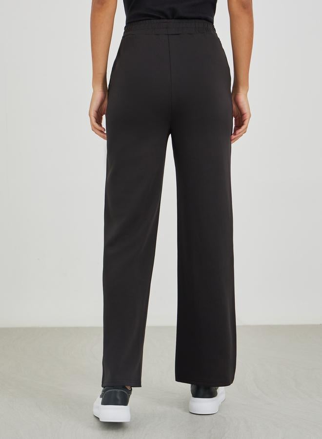 Styli Scuba Wide Leg Elasticated Waistband Joggers - Image 4