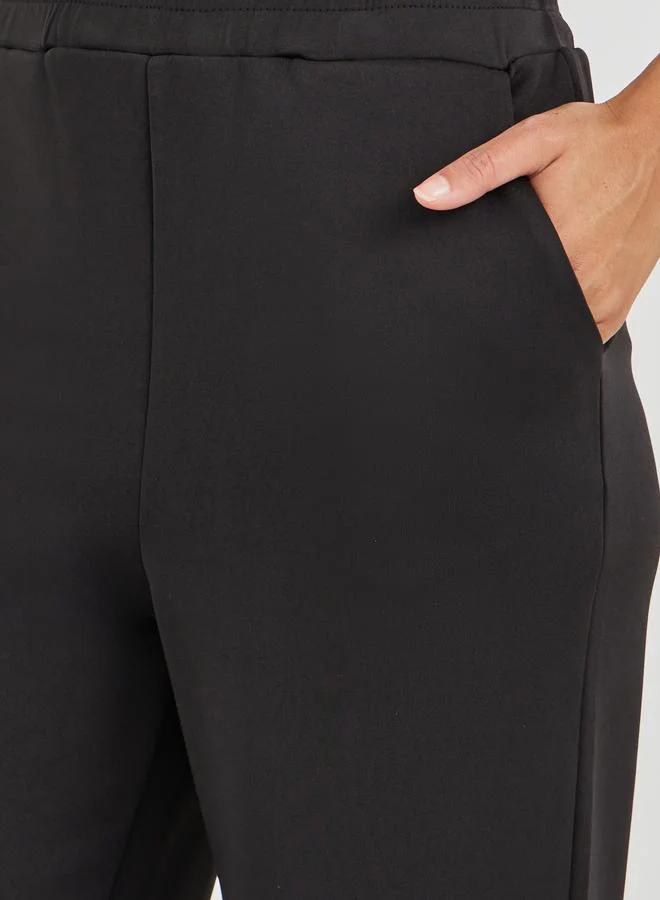 Styli Styli Scuba Wide Leg Elasticated Waistband Joggers