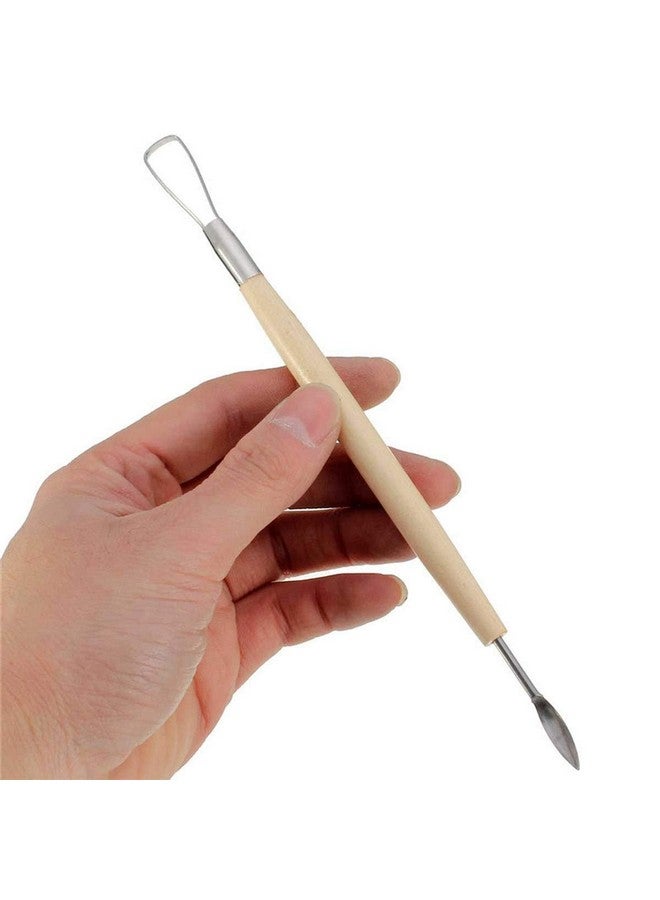 Home Buy HOME BUY Ceramic 11 Pcs Wooden Handle Clay Carving Pottery Sculpting Tools for Art and Craft  - Image 5