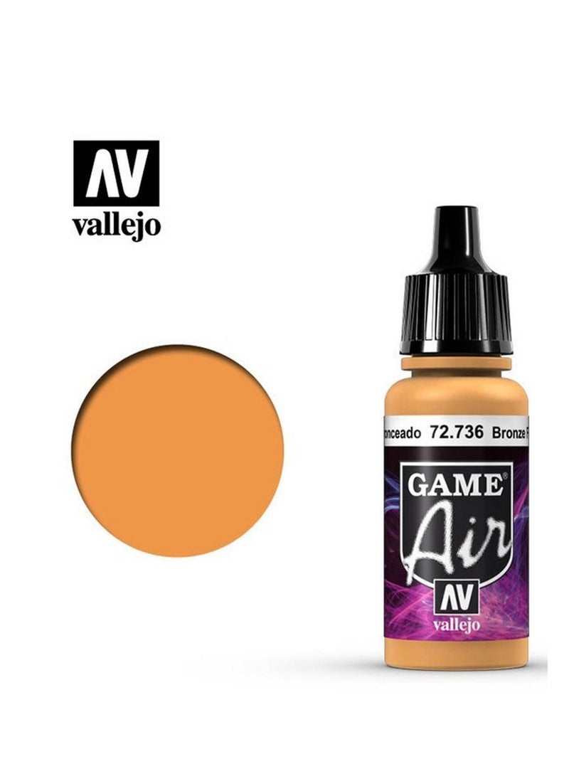 فاليجو طلاء أكريليك "جيم إير 736 برونزي فلش تون" سعة 17 مل - طلاء أكريليك "بخاخة" للمنمنمات والنماذج