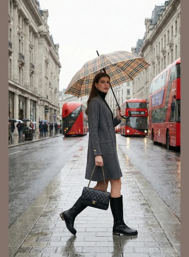 ليلا كارديجان طويل محبوك من الأكريليك % للنساء