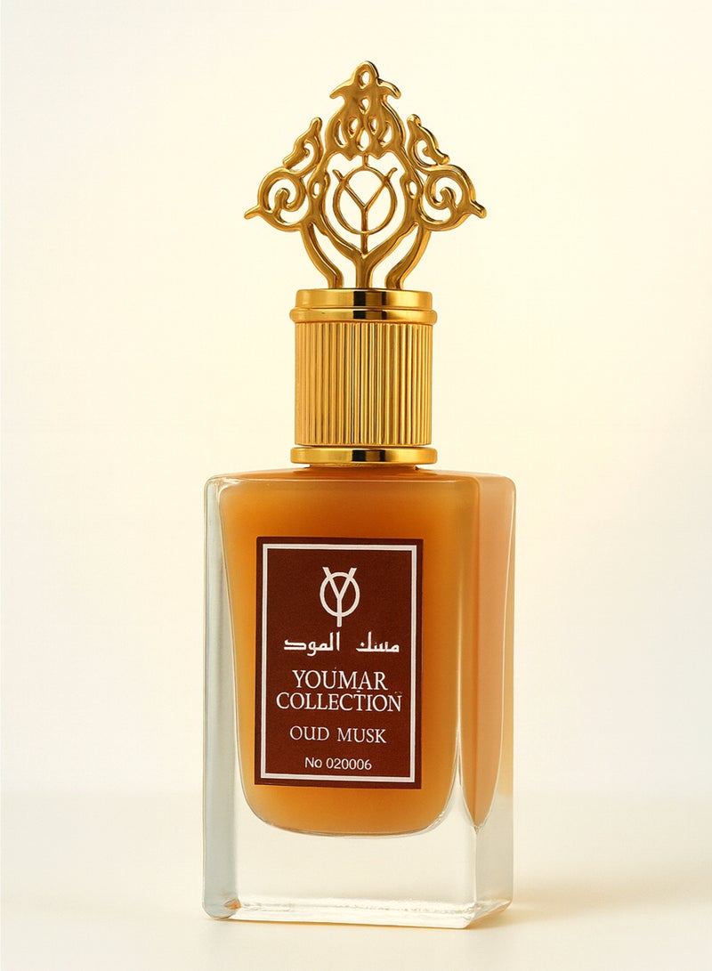 يومار عطر فاخر للجنسين من مجموعة يومار، عود مسك، 25 مل | عطر يدوم طويلاً للجنسين بنفحات منعشة من العود والمسك الحار مع لمسة خشبية وحيوانية عميقة | أفضل عطر للرجال والنساء - Image 2