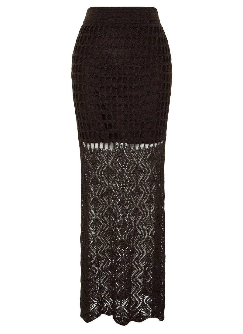 trendyol Openwork Knitted Skirt