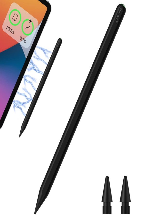 GOOJODOQ Wireless Charging Stylus Pen for iPad,GOOJODOQ GD13 iPad Pencil 2nd Gen with Tilt Palm Rejection & Bluetooth Magnetic,Compatible with Apple iPad Pro 12.9/11 in, iPad Air 5th/4th Gen, iPad Mini 6th Gen - Image 1