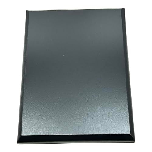 Express Medals 5 x 7 Inch Black Color DIY Blank Award Plaque with Beveled Edge Trophy Gift Plaques - Image 1