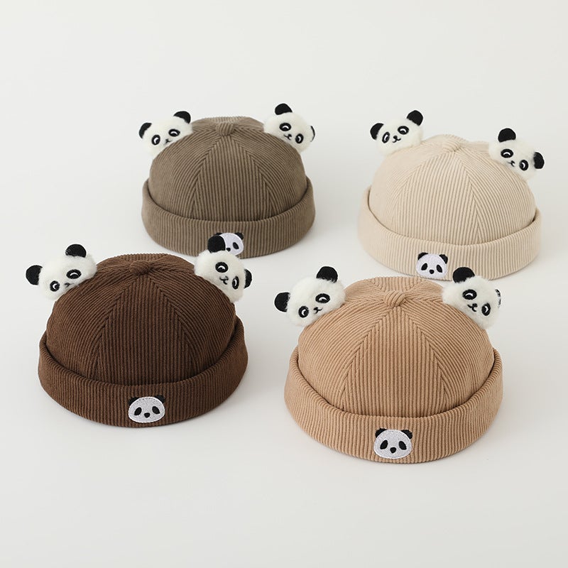 Baby Hat Super Cute Cat Cat Head New Fashion Boys And Girls Baby Breathable Children'S Floor Cap - Image 3