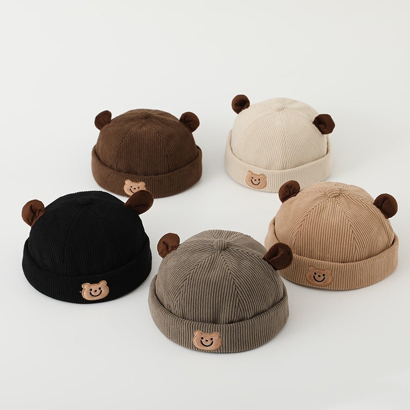 Baby Hat Super Cute Cat Cat Head New Fashion Boys And Girls Baby Breathable Children'S Floor Cap - Image 4