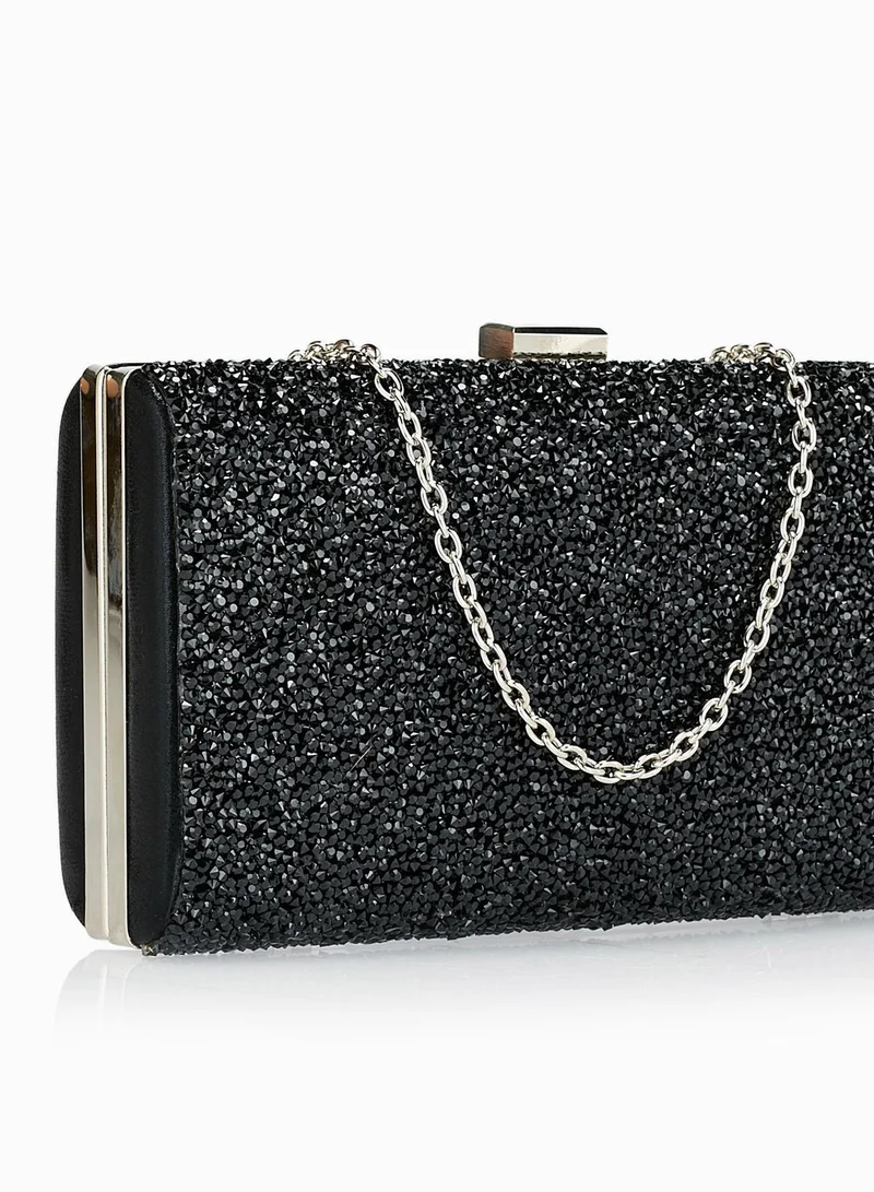 ELLA Glitter Box Clutch
