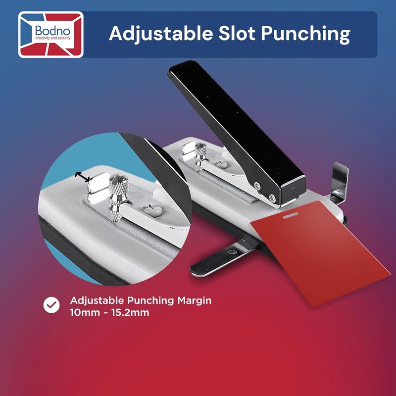 Bodno Hand held ID Card Slot Punch Works with All PVC Cards and ID Card Printers - Image 3