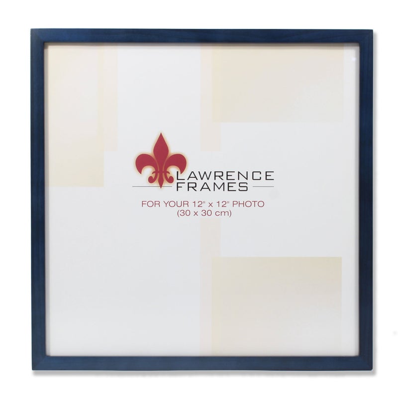 Lawrence Frames Lawrence Frames 755712 Blue Wood Picture Frame 12 by 12Inch 