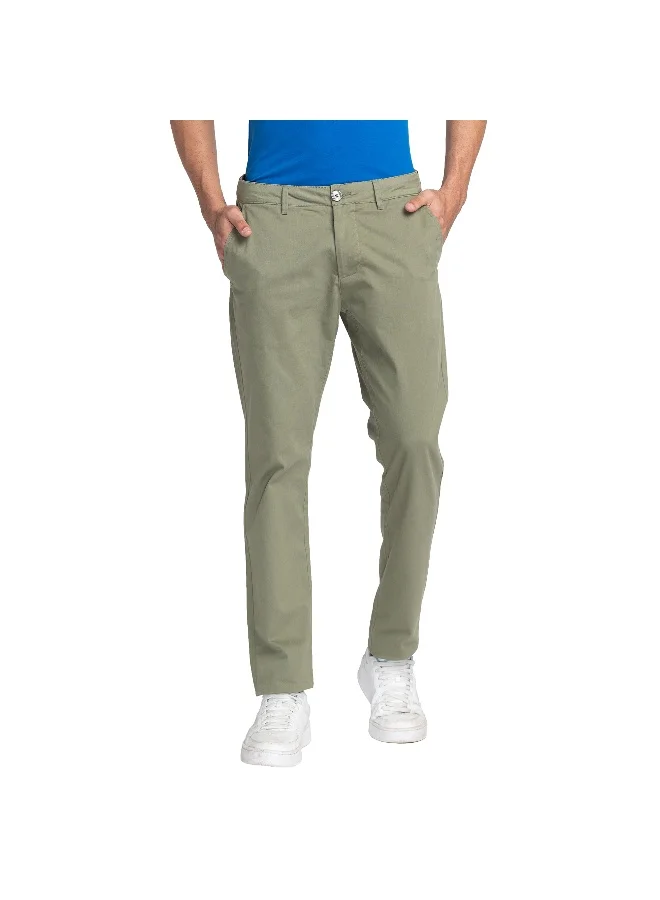 Being Human Mens Olive Slim Fit Chinos
