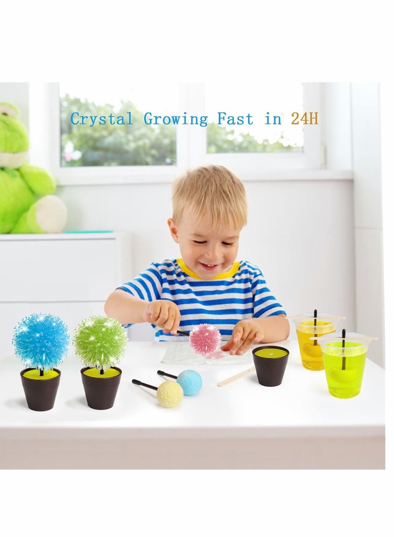 Excefore Crystal Growing Kit for Kids, Science Kits for Kids Ages 8-12, 4pcs Grow Crystal Science Experiments Toys, DIY Projects Learning and Education Toys Gifts for Girls and Boys - Image 2