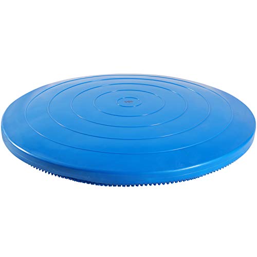JFIT Inflatable Balance and Stability Disc - LARGE 26" Large Yoga Wobble Cushion Trainer - Core Fitness and Workout Equipment Discs for Home, Office Chair, Ankle Strength and Pet Activity - Image 1
