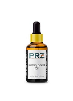 PRZ Karanj Seed Cold Pressed Carrier Oil - Pure Natural Therapeutic Grade Oil For Skin Care & Hair Care, 30 Ml  - Image 4