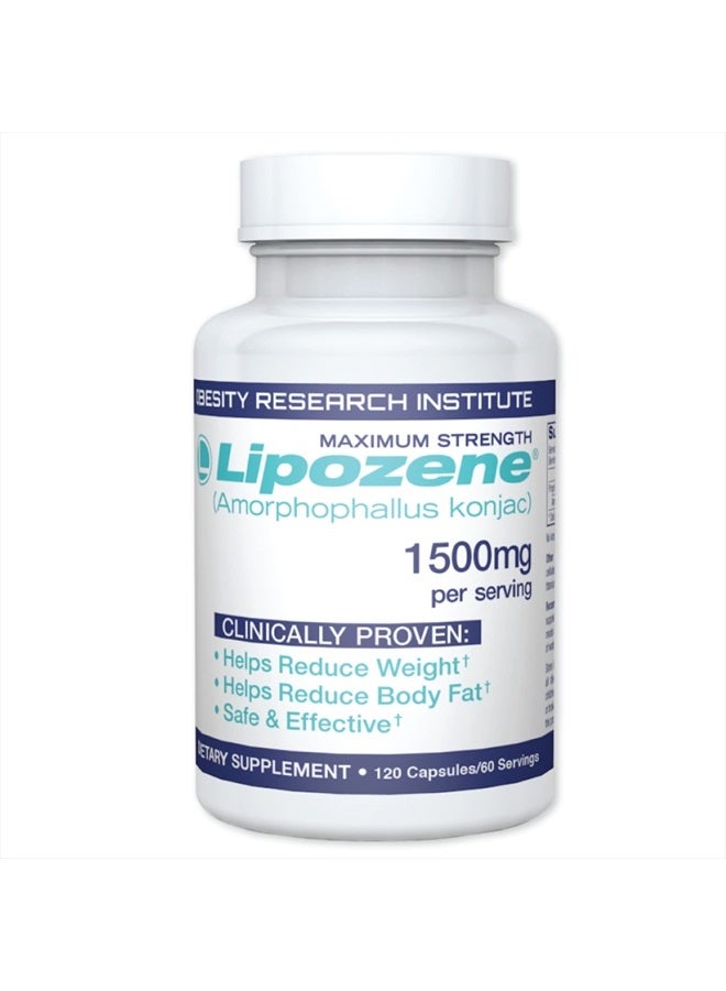 Lipozene MEGA Bottle - 120 Capsules, Making it Our Largest Size Available - Appetite Suppressant - Image 1
