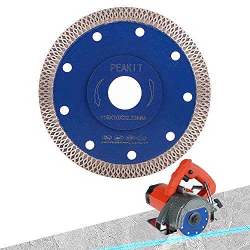 PEAKIT Dry Wet Tile Saw Blade 4 1/2 Inch Porcelain Diamond Blade Ceramic Cutting Disc Wheel for Angle grinder - Image 1