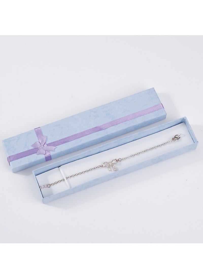 KASTWAVE Gift Box Paper Jewelry Gift Box Necklace Bracelet Gift Box Wedding Proposal Engagement Graduation Holiday Birthday Party Gift Box (24 Pieces 8.27 x 1.57 x 0.78 Inch Multicolor) - Image 2