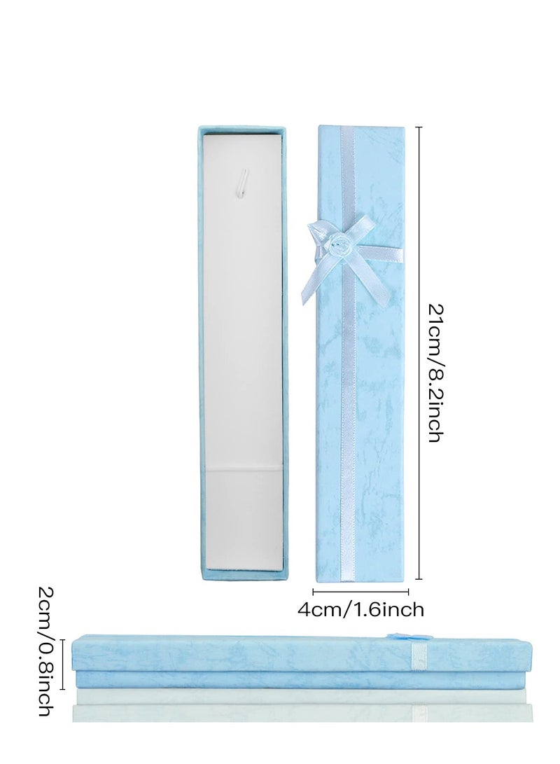 KASTWAVE Gift Box Paper Jewelry Gift Box Necklace Bracelet Gift Box Wedding Proposal Engagement Graduation Holiday Birthday Party Gift Box (24 Pieces 8.27 x 1.57 x 0.78 Inch Multicolor) - Image 4