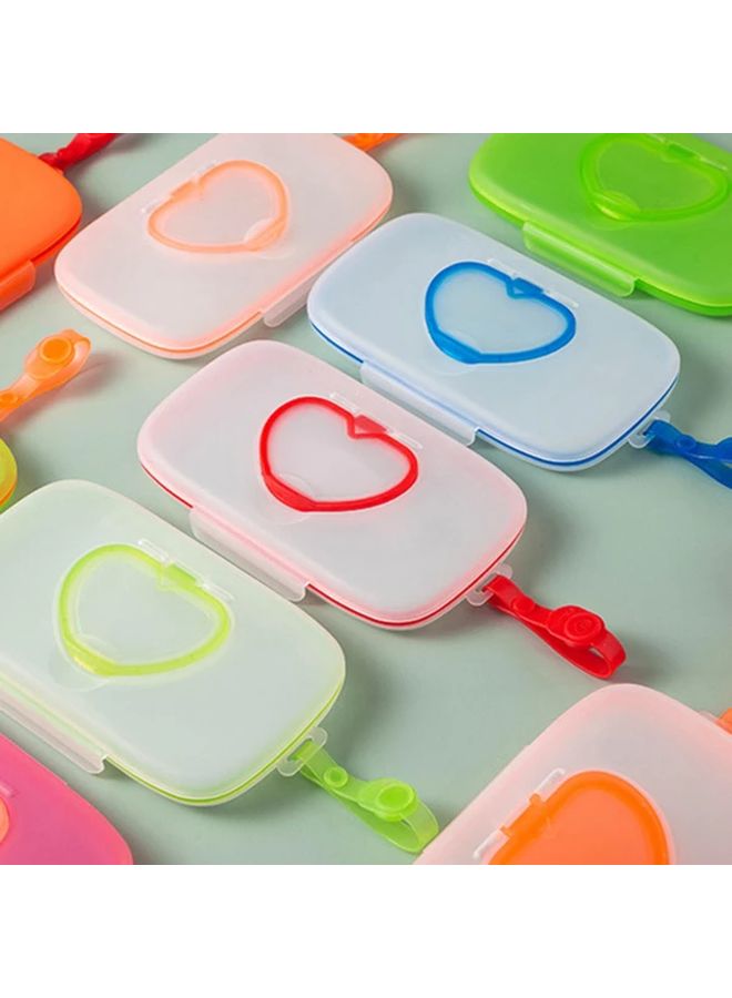 صندوق وردي محمول لتوزيع المناديل المبللة مع غطاء صحي للسفر والمنزل والمكتب - Image 4