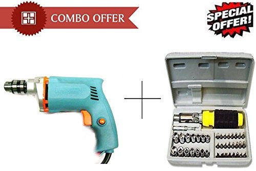 Unique Gadget Buy Shopper52 New 10mm Powerful Drill Machine With 41 Pcs Tool Kit Screwdriver Set (Set of 41) - Image 2