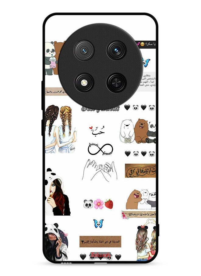 Tolwak Honor X9c 5G Protective Case Cover Arabic Quotes And Stickers  - Image 1