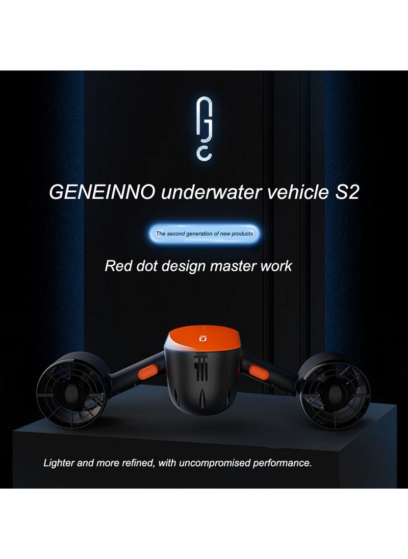 G GENEINNO Underwater Scooter with 2-Speed and Action Camera Mount for Water Sea Sports Swimming Pool & Diving Surfboard Snorkeling(S2 Scooter)  - Image 4
