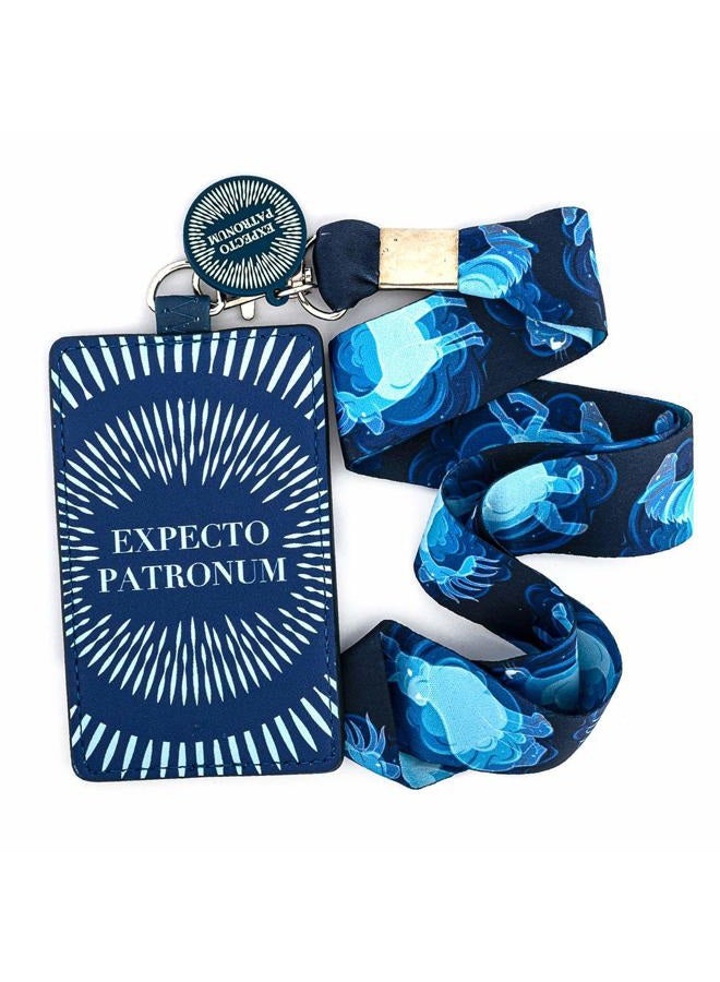 LOUNGEFLY Harry Potter Expecto Patronum Lanyard with CARDHOLDER - Image 1