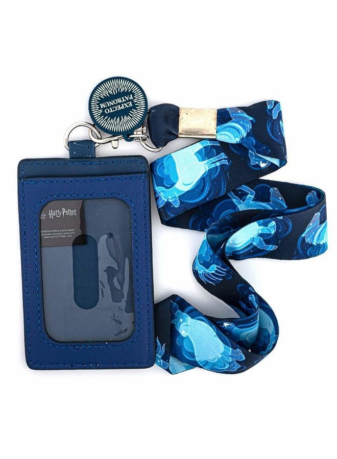 LOUNGEFLY Harry Potter Expecto Patronum Lanyard with CARDHOLDER - Image 2