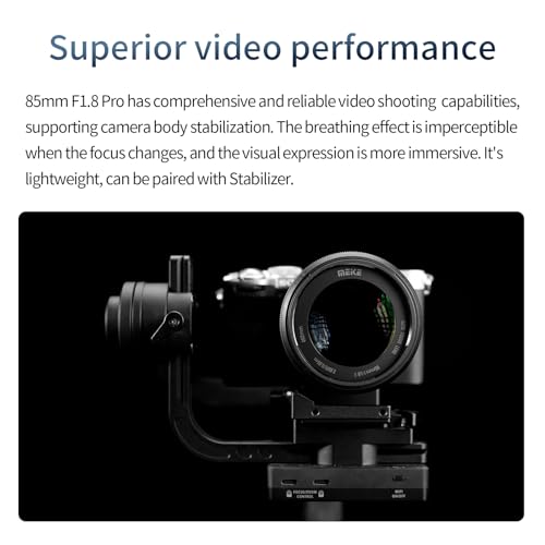 Meike عدسة بورتريه بريم 85 مم F1.8 برو أوتو فوكوس متوسطة الطول STM موتور خطوة بدقة عالية 8K متوافقة مع كاميرات سوني E Mount A7 A7R A7IV A7R IV A7III A7SIII A9 A7C A7CII - Image 4