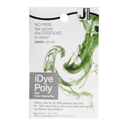Jacquard iDye Poly Synthetic Fiber Fabric Dye Green - Image 1