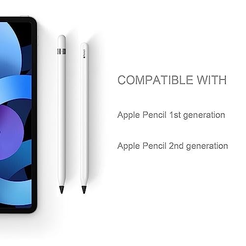 SIXFU Cover Compatible with Apple Pencil Tips, Silicone Nibs Protector for Apple Pen 1 and 2 Gen iPencil Tip Paper Feel Cap Accessories(Black * 30) - Image 2