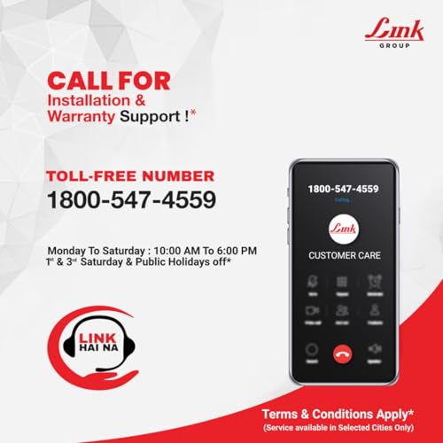 Link Bloss Mortise Lock |for Main & Internal Door in Residential & Commercial Spaces | 8 Inches Heavy Duty Handle Set with Both Side Key Access, 3 Keys,6 Lever Lock Body | SS Finish |2 Years Warranty - Image 5