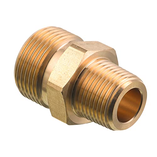 M MINGLE M22 Pressure Washer Fitting, 3/8 Inch NPT Male to M22 14mm Male adapter, 4500 PSI - Image 5
