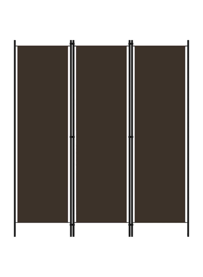 vidaxl 3-Panel Room Divider Brown 150x180 cm 320716 - Image 1