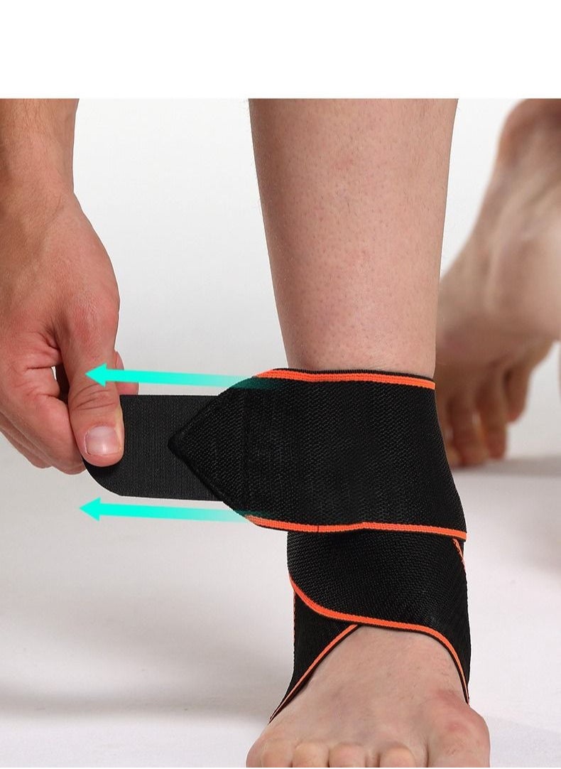 Y&D - Premium Ankle Support Compression Brace for Injuries, Protection Guard Helpful In Pain Relief and Recovery. Band For Men & Women (Free Size), Black - Image 1