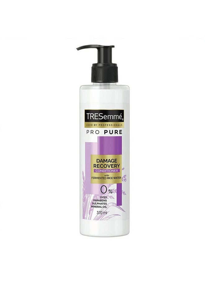 TRESemmé Pro Pure Damage Recovery Conditioner For Damaged Hair, 370 Millilitre With Fermented Rice Water, Sulphate Free & Paraben Free (Jasmine)  - Image 1