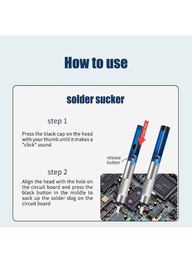 ANENG - ANENG SL101 60W Electric Soldering Iron Kit 6-Level Adjustable Temperature Thermostatic Design with Solder Sucker Solder Tips Solder Auxiliary Tools Soldering Stand Tweezer for Welding Wiring - Image 1