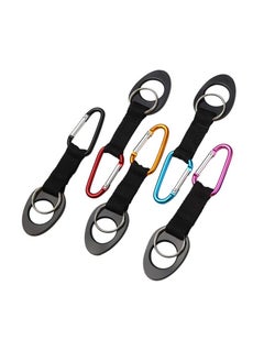 5Pcs Silicone Bottle Buckle Practical Hanging Holder Clip Keychain Carabiner for Outdoor Activities Bike Camping Hiking Daily Use (Random Color)