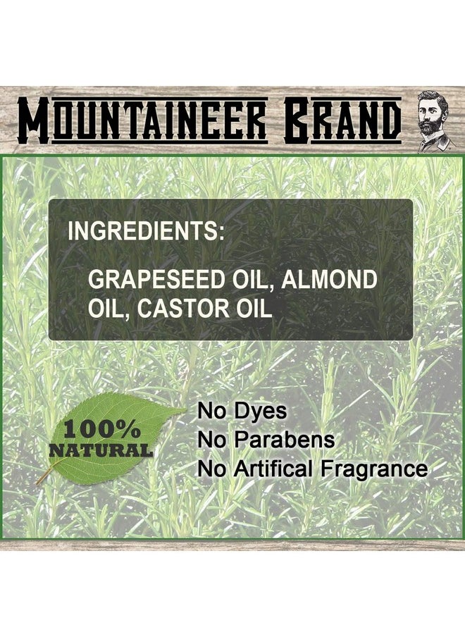 mountaineer brand - Beard Oil - Unscented - 100% Natural Conditioner And Softener For Men - Hydrates And Moisturizes For Beard Growth - Treats Dry Itchy Beards - 2Oz - Image 1