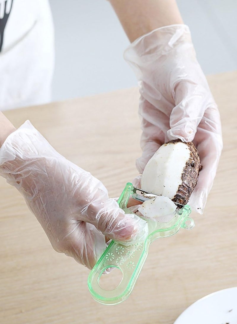 Angola Panda 400pcs durable TPE material disposable gloves, latex and powder free, TPE upgraded material, puncture and tear resistant, suitable for industrial use, food preparation, home cleaning, maintenance, painting, beauty salons, pet care, cooking, barbecue, cleaning, food preparation, hair dyeing, elderly care, diaper changing, pet cleaning, hygiene, painting, planting, handmade production - Image 5