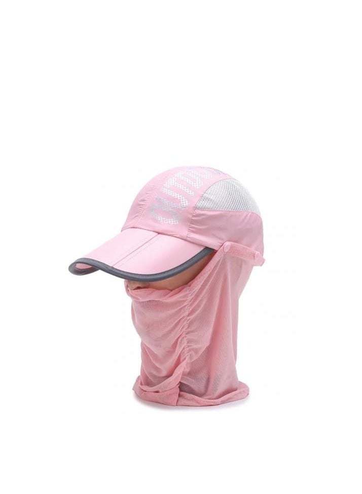 Generic Women's Summer Outdoor Quick Dry Sun Protection Hat Face Covering Cycling Hat Lace Net Cap Breathable Cool Design - Image 2