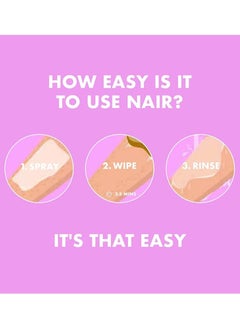 Nair Hair Removal Spray with Rose Fragrance Extract 200 ml  - Image 3