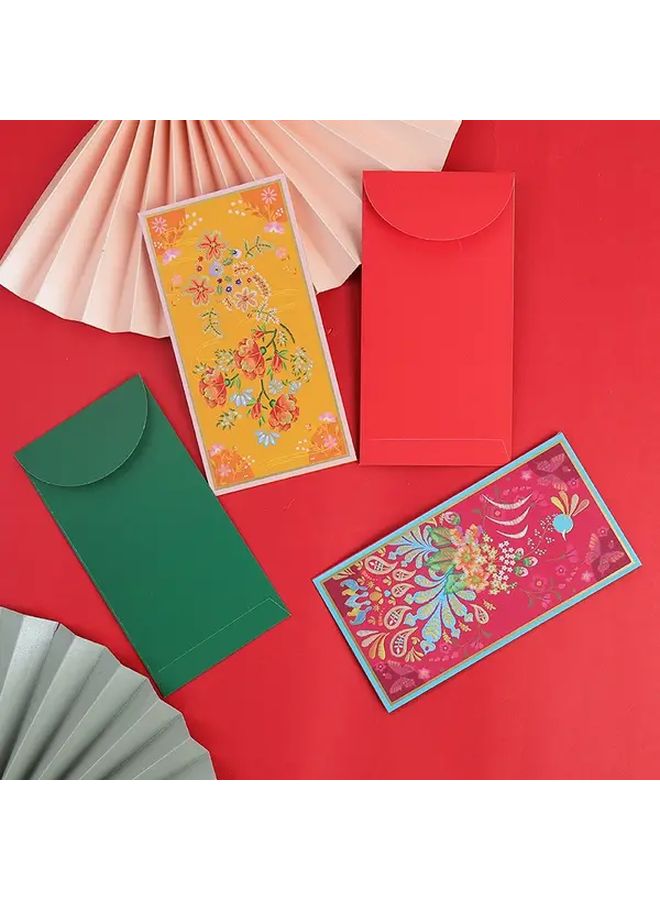 6 Pack Chinese New Year Red Envelopes Lucky Money Gift Pack 6 Auspicious Patterns - Image 3